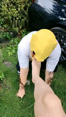 【调教视频】【暴力美学】惩罚迟到的司机/腿绞钻胯/舔鞋底