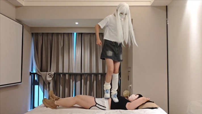 【小鲨鱼殿下】白发舞蹈生在女M身上跳舞 YC-260326BP