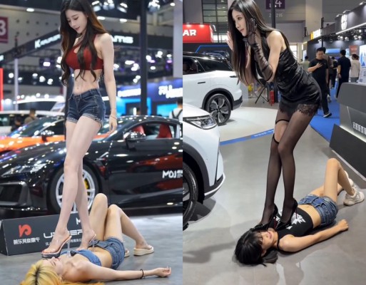 【段子先生】 车展合影-女女版 YC-260417-3BP